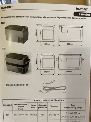 Nevera portátil DC12/24V caravana , camion etc.
