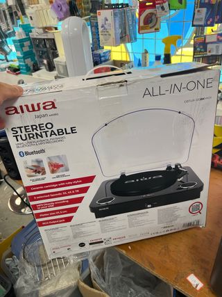 Aiwa GBTUR-120BKMKII Tocadiscos Bluetooth