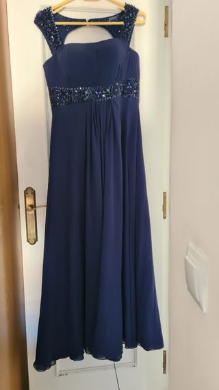 Vestido azul marino fiesta talla L