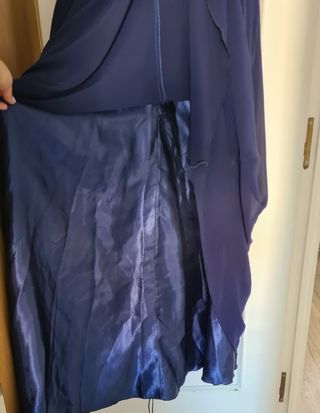 Vestido azul marino fiesta talla L
