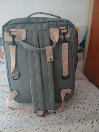 Mochila Bebe Gris - Bolso Maternal