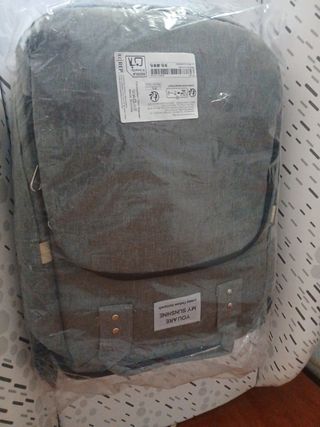 Mochila Bebe Gris - Bolso Maternal