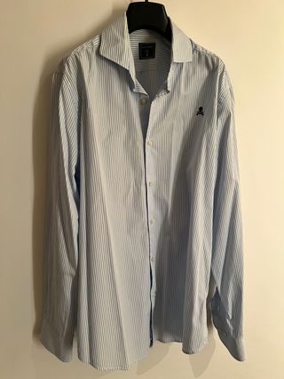 Camisa Scalpers azul y blanca - Talla 43