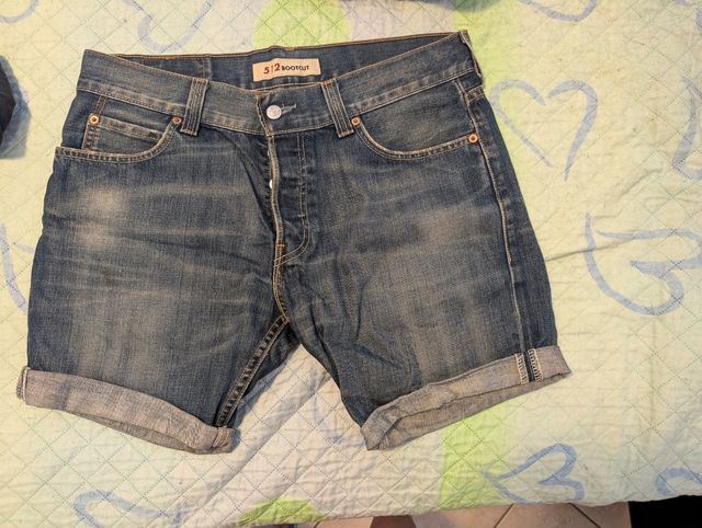 Shorts Levis 512 Bootcut blu