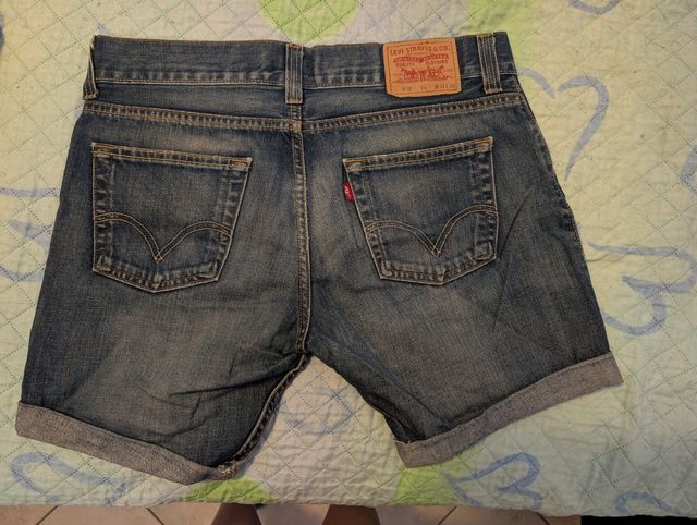Shorts Levis 512 Bootcut blu