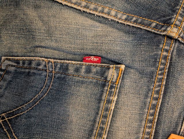 Shorts Levis 512 Bootcut blu