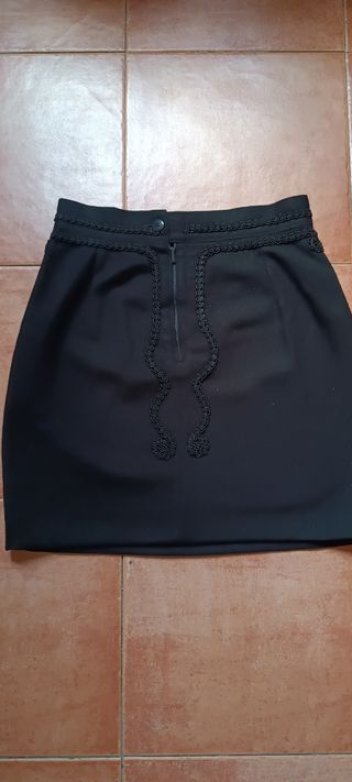 Minifalda negra XS - Talla 34