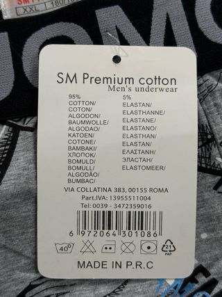 Lote de 5 Calzoncillos Bóxer XXL