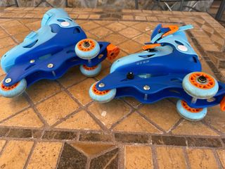 Patines infantiles - Azul y Naranja