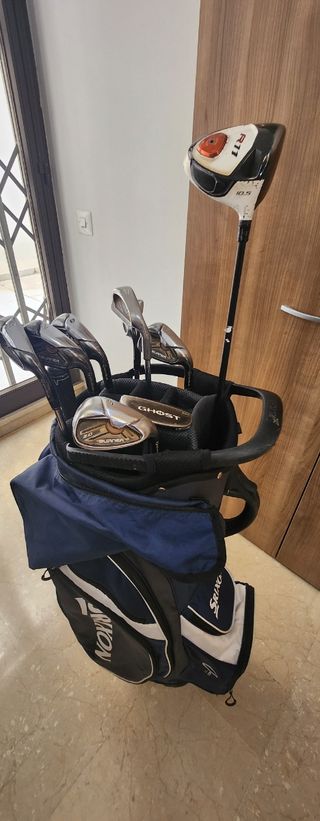 Bolsa golf Srixon seminueva + palos Taylormade usa