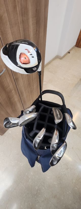 Bolsa golf Srixon seminueva + palos Taylormade usa