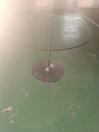Mesa redonda cristal moderna