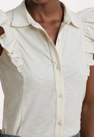 Blusa Ralph Lauren beige talla S