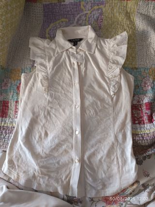 Blusa Ralph Lauren beige talla S