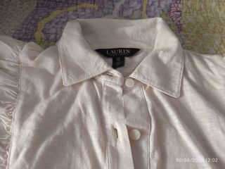 Blusa Ralph Lauren beige talla S