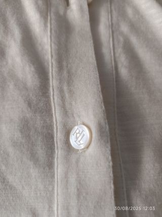 Blusa Ralph Lauren beige talla S