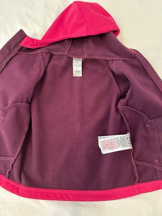 Chaqueta forro polar niña rosa