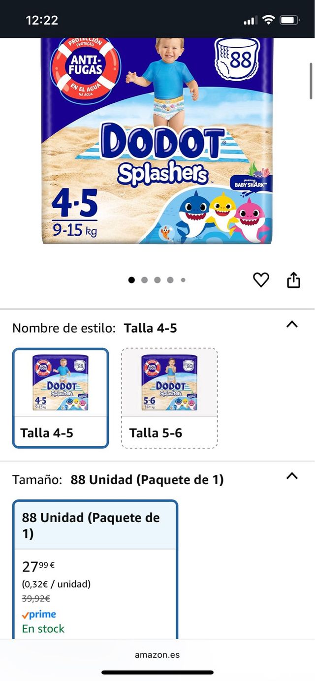 Dodot Splashers 4-5 Babyshark