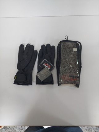Guantes Rocco Line Piel Negra Talla S mujer