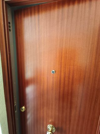 Puerta blindada madera