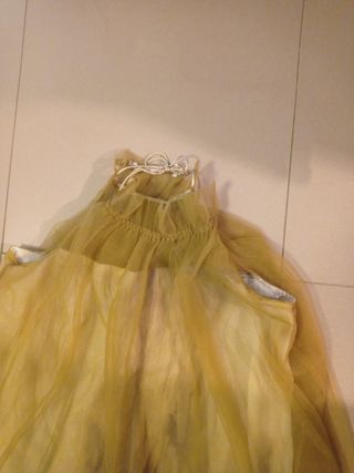 Vestido Blanco y Amarillo - Fiesta