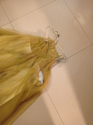 Vestido Blanco y Amarillo - Fiesta