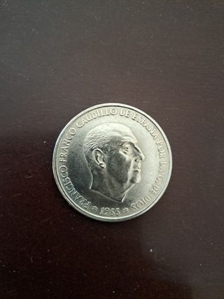 Moneda de plata 100 pesetas Franco