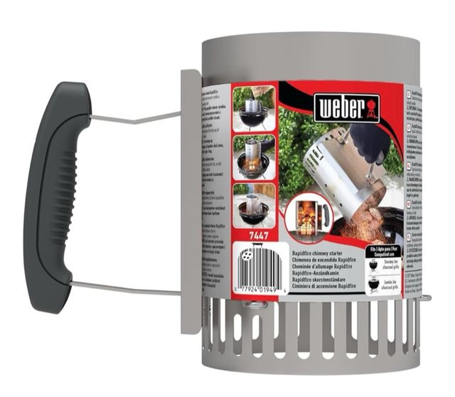 Weber alto 30 cms.  chimenea encendido Rapidfire