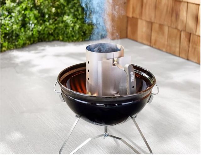 Weber alto 30 cms.  chimenea encendido Rapidfire