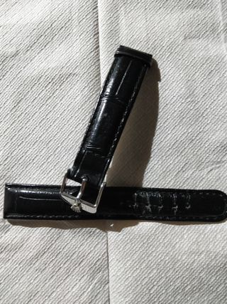 Correa reloj Rolex piel negra