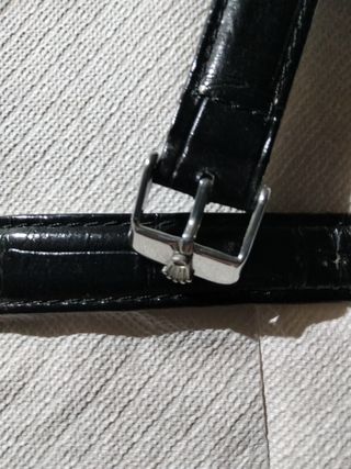 Correa reloj Rolex piel negra