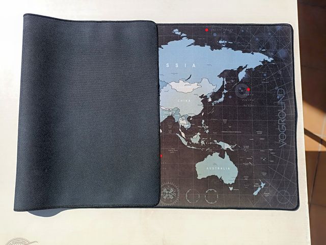 Alfombrilla gaming XXL mapa mundo