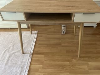 Escritorio madera blanco-marrón

