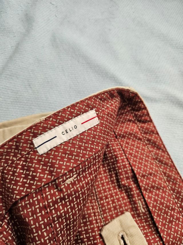 Pantaloni Chino Celio Beige Tg.M