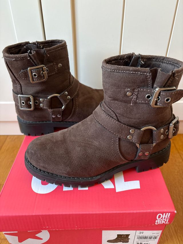 Botas niña Oh Girl marrón, talla 31