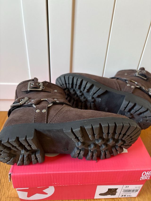 Botas niña Oh Girl marrón, talla 31