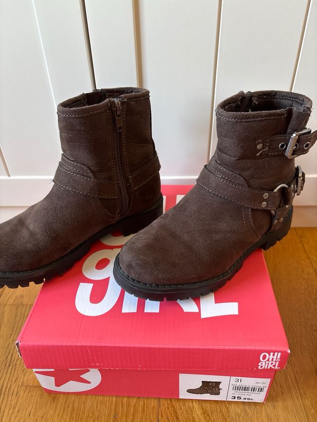 Botas niña Oh Girl marrón, talla 31