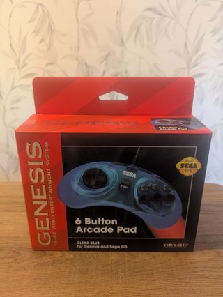 *COMO NUEVO* Mando Sega Genesis - Clear Blue
