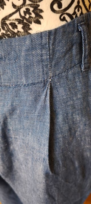 Pantalón Ancho Azul