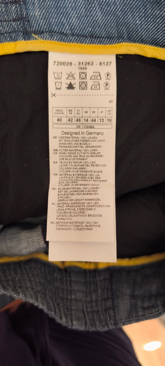 Pantalón Ancho Azul