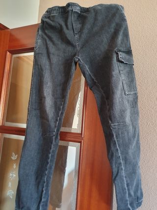 Pantalones denim negros - Talla 14