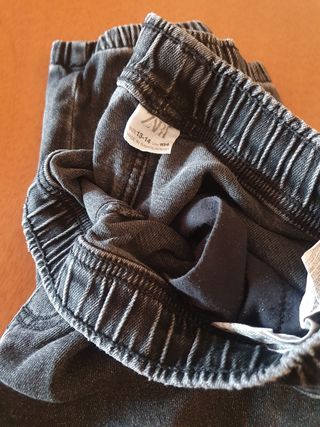 Pantalones denim negros - Talla 14