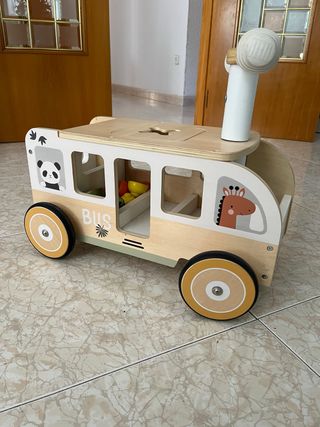 Correpasillos Bus Infantil de Madera