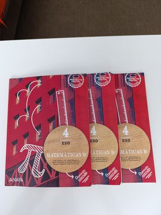 Libros 4° ESO precio en la descripción.