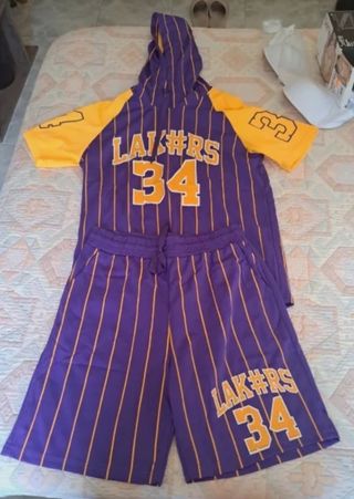Chándal Lakers niño - morado, amarillo