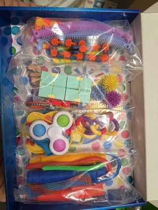 Caja sensorial juguetes antiestrés