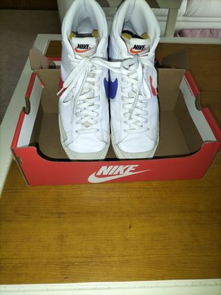 Nike Blazer Mid - Pelle Blu/Rossa