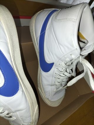Nike Blazer Mid - Pelle Blu/Rossa
