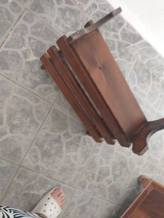 Revistero madera vintage marrón