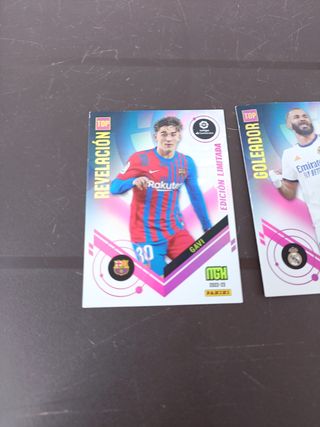 Cromos edición limitada: Gavi, Benzema y Vinicius